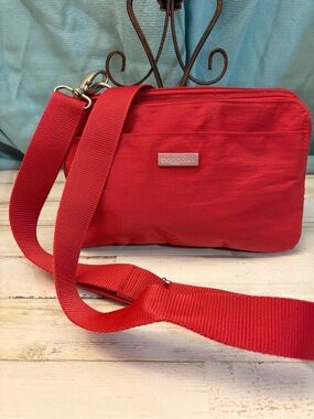 Baggallini Red Crossbody Organizer with Wide Strap